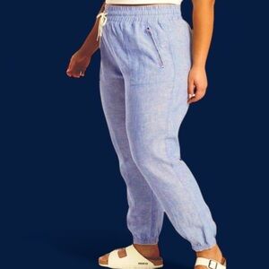 Size 26‎ ATHLETA  Pants Jogger Cabo Linen Blue 3X